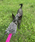 Long Handle Tug Toy For Dogs With Microfiber Plush Bite Training Tool For Serious Chewers used by dog outdoors
