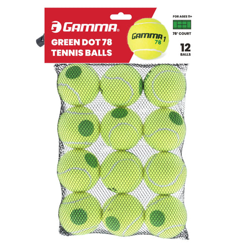 Training Tennis Balls For Kids And Beginners With Orange 60 Dot And Green 78 Dot, Low Compression For Slower Speed And Lower Bounce
