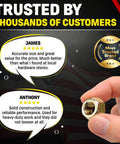 Person holding 5/16 18 Nylon Insert Lock Nut Grade 8 Alloy Steel Nylock Hex Nuts Yellow Chromate Zinc High Strength 50 Pack
