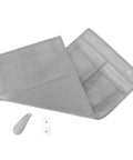 Slick Door Shoe Organizer With Six Deep Mesh Pockets And Heavy Duty Hanging Hooks for easy shoe storage, grey design shown.