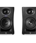 Ultra Nearfield Studio Monitor System Built For Mixing Pros With 4.5 Inch Powered Monitors And 1 Inch Tweeter Bluetooth Connectivity 3D Imaging Waveguide Boundary EQ And Touch Sensitive Volume Pair Black with black finish and sleek design