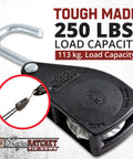 Heavy Duty 3/8 Inch Rope Ratchet Tie Down Pulley Hanger With Self Locking Tension System Built Tough For Shade Sails