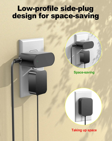 26V Replacement Charger For Tineco Cordless Vacuums A10/A11 S3 Space-Saving Design Side-Plug Wall Outlet
