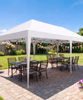 Ten By Twenty Foot Pop Up Canopy Without Sidewall Waterproof Outdoor Shade Tent With Carry Bag For Party Ready Camping Backyard Events Patio