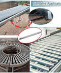 Image showing Smooth Glide 2 Inch Galvanized Steel Conveyor Rollers Heavy Duty Roller Set for logistics application.