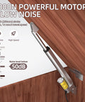 Beefy 12V High Speed Electric Linear Actuator Waterproof 10 Inch Stroke 1000N 220Lbs Load Heavy Duty Mounted on Wood Surface