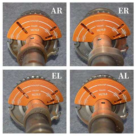 Pro Grade Engine Timing Locking Kit with camshaft adjuster tools for Mercedes M157 M276 M278, showing M276.8 plates