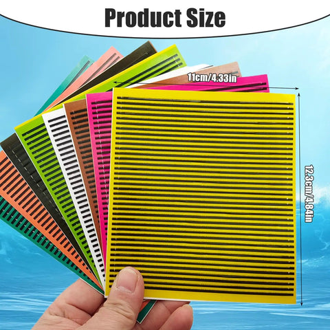 Pro Grade Fly Tying Materials And Thread Kit For Lure Making With Synthetic Peacock Quill sheets 11x12.3cm size