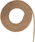 Coiled 100 Feet Thick Twisted Nautical Rope For Crafts And Gift Wrapping Brown Jute String Twine Decorative Rope