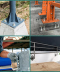 Five Eighth Inch Concrete Anchor Bolts Set, 5 Inch Wedge Anchors Zinc Plated securing steel frames and outdoor structures