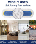 24 Inch Commercial Dust Mop For Floor Cleaning With Heavy Duty Flat Mop Head And 59 Inch Long Handle, includes floor examples