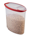 Flex And Seal Airtight Food Storage Container With Large Mouth Keeps Cereals Locked Down Smooth Operator Style Plus Bpa Free Build, filled with cereal.