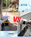 RV Water Inlet Funnel With 3.4 Inch Wide Mouth For Fast Fresh Water Tank Filling vs standard hose connection comparison