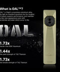 Arkfeld Ultra 1400 Lumen EDC Flashlight With USB Rechargeable Battery Pocket Size Flat Bezel White Light UV And Green Beam