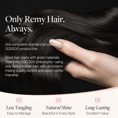 Go To 7 Piece Invisi Edge Clip In Hair Extensions Set With Real Human Hair And Seamless PU Design For A Flawless Bold Glow Up That Adds Major Head Turning Volume Daily Effortlessly
