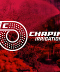 Adjustable Cone Tip Garden Hose Nozzle With Rear Trigger Grip And Standard Thread Connection, logo in red background