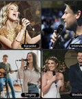 People using Pro Grade Dynamic Handheld Vocal Microphone For Singing And Karaoke With On Off Switch in various settings.