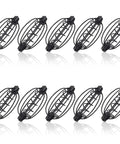 10 Pack Spring Fishing Feeder Bait Cage Holder For Carp And Bream Tackle Method Feeder Cage 25 Gram Black Fishing Gear Kit