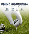 Range-Ready Indoor Outdoor Golf Hitting Mat With Realistic Grass Surface golf ball on tee with glove and club