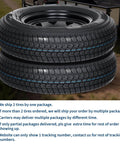 Side view of Two Pack Trailer Tire On Rim ST175 80D13 With 13 Inch Rims And Five Lug Pattern Four Point Five Inch PCD Load Range C 6PR Black Durable On Rim Set For Utility Trailers And Tow Vehicles