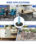 Wide applications of 24 Pack M6 Thread Adjustable Furniture Levelers Feet For Tables And Chairs in home and office environments.