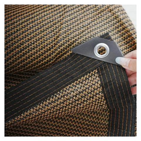 Backyard Outdoor Shade Sail Cover 3x5m Thickened Mesh Awning Cloth Edge Pack For Corner Shading Weatherproof Patio Shelter No Fuss Easy Cut And Splice Garden Rain Moisture Protection, grommet corner close-up