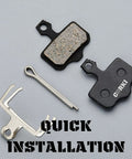 Four Pairs Disc Brake Pads Kit For Avid Elixir And SRAM Brakes With Rotor Alignment Tool shown with components on gray background