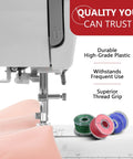12 Pcs Premium Class 15 Sewing Machine Bobbins Plastic With Superior Thread Grip Pro Grade Precision Made In Taiwan For Smooth Consistent Stitches Wide Compatibility With Most Domestic And Industrial Sewing Machines. plastic bobbins in sewing machine