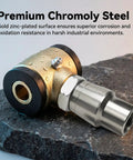 Close-up of premium chromoly steel in Beefed Up Three Quarter Inch Threaded Bushing Kit For Four Link Suspension.