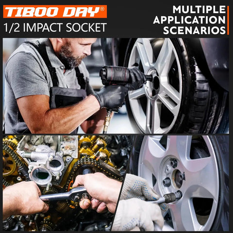 Premium Pick 1/2 Drive 9Mm Standard Impact Socket Crafted From Heavy Duty Cr Molybdenum Steel For Hella Tough Repairs And Rock Solid Shop Builds in use.
