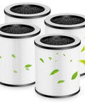 4 Pack P60 Replacement Filter Pack For TPLMB Yariki P60 And Vhoiu KJ50 Air Purifiers With 3 In 1 Nylon HEPA Carbon Filters