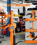 Hydraulic Foot Pump Spring Compressor For Cars, SUVs And Trucks Beefy Heavy Duty Coil Spring Tool with universal fit in use
