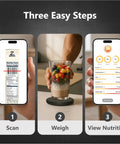 Portable Food Scale With Built In Nutritional Calculator Rechargeable Travel Pocket Digital Kitchen Scale With Bluetooth