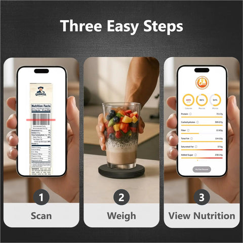 Portable Food Scale With Built In Nutritional Calculator Rechargeable Travel Pocket Digital Kitchen Scale With Bluetooth