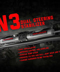 N3 Dual Steering Stabilizer For 2014 To 2024 Ram 2500 And 3500 4WD easy bolt-on installation, enhances handling