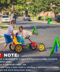 Kids At Play Safety Sign 24 Inches Green Pack Of 4 With Reflective Tapes Caution Slow Down For Street Kids And Pets At Play Yard.