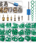 Car Air Conditioning Repair Kit With 270 O Ring Set And 40 Valve Cores For R12 And R134a Refrigerant Includes Valve Core Remover Tool