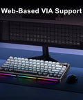 Hella Creamy 75 Percent Layout Wireless Mechanical Keyboard With Hot Swappable Switches And Premium Pbt Keycaps For Sick Gaming Sessions Featuring Dot Matrix Display And Sturdy Aluminum Volume Dial That Hits Just Right on a desk with RGB lighting.