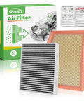 Engine Air Filter For 2021 To 2026 Chrysler Grand Caravan V6 3.6L Gas And 2017 To 2026 Pacifica V6 3.6L Flex Gas Not For Hybrid Replacement Part CA12091 68214516AA product image