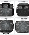 Insulated Picnic Backpack Lunch Box For Women And Men Large Capacity Tote Bag Back Side Top Bottom Views