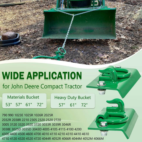 Heavy Duty Bolt On Tractor Bucket Hook Grab Hooks D Rings Compatible With Wide Range Of Compact And Utility Tractors Display
