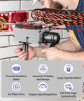 Rock Solid Electrician Wire Puller Through Wall Featuring Brushless Motor And Smooth Variable Speed for effortless wiring through drywall.