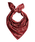 Red Paisley Cooling Bandana Water Activated Chill For Instant Cool Up To Two Hours Lightweight And Breathable UPF 50 Sun Protection