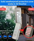 Upgrade Your Garage With This Handy Keyless Entry Keypad Plus Two Pack Of Three Button Remotes Compatible With Major Openers Since Nineteen Ninety Three Replaces Old Models For Super Easy Access Every Day, keypad with backlit buttons and weatherproof cover