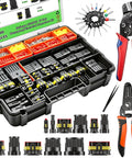 Ultimate 1500 Piece Waterproof Automotive Electrical Connector Kit With 87 Sets Of Weather Pack Terminals Plus Ratcheting Crimper Pliers And Storage Case for wiring kit