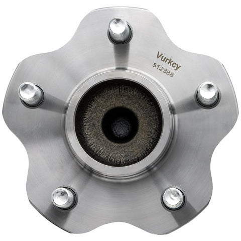 Top view of a rear wheel bearing hub assembly, model 512388, with 5-bolt pattern for 07-18 Nissan Altima and other vehicles.