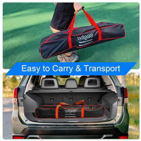 Carrying bag for Portable Pickleball Net Set For Driveway With Regulation 22 Foot Net Weather Resistant Steel Frame Easy Setup
