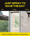 Heavy Duty Liquid Sealant Spray Two Pack That Stops Leaks Patches And Protects Surfaces Dries Clear Works On Most Materials Long Lasting Waterproof Rubber Sealant for rainwater runoff, airtight window, and moisture pipe protection.