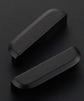 Top Shelf Heavy Duty 3 Inch Matte Black Cabinet Pulls 10 Pack, sleek modern drawer handles viewed from above.