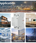 Heavy Duty 63A AC DC Contactor With Two Pole Two Normally Open Contacts And 24V Coil in a hospital and shopping mall settings.